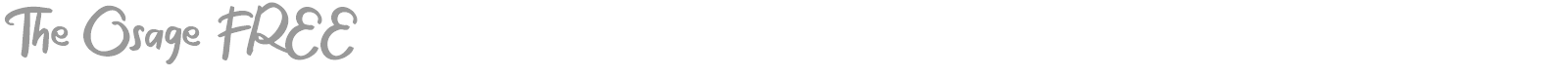 The Osage font preview